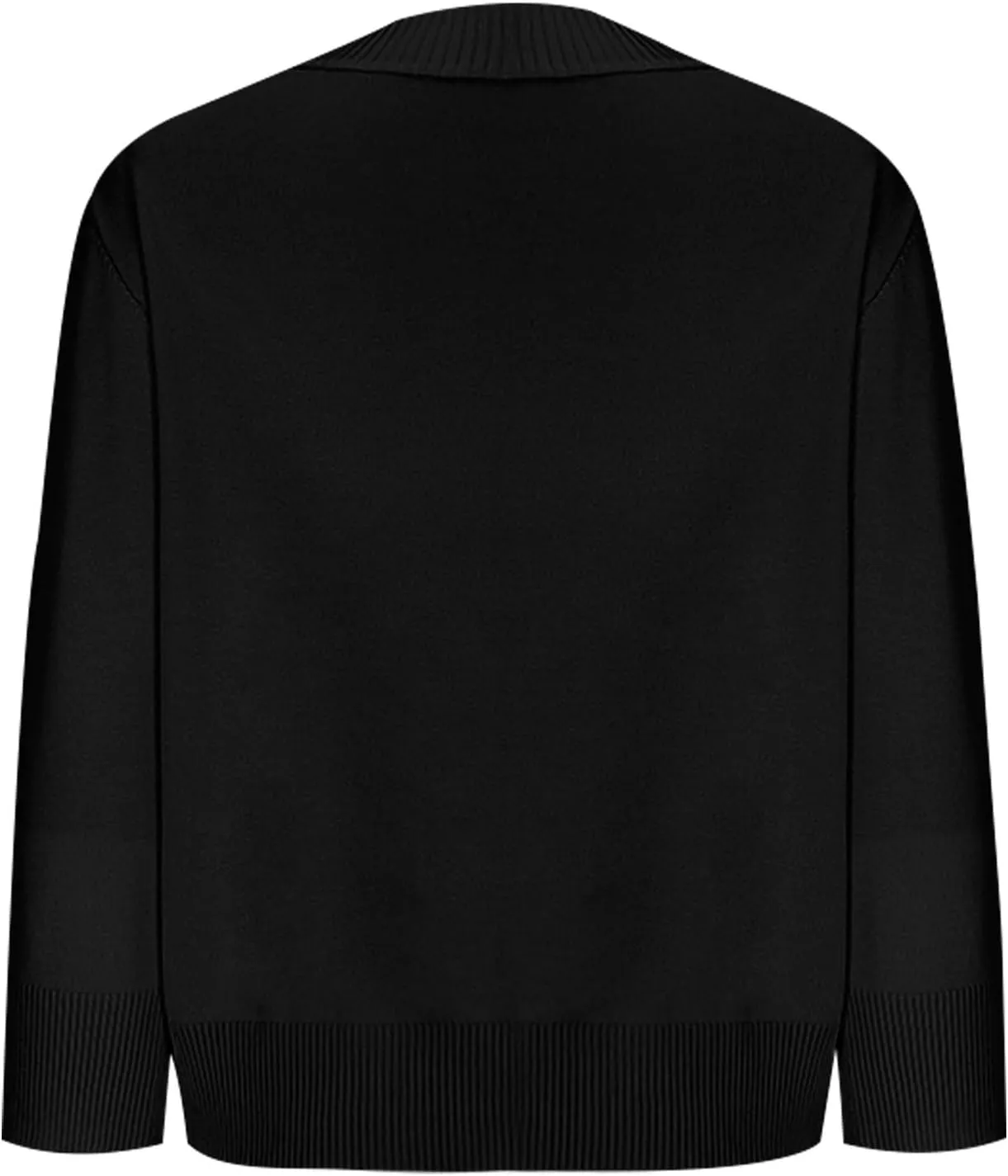 3/4 Sleeve Cardigan for Women Crochet Cropped Cardigan Cable Knit Cardigan Lightweight Casual Cardigan Solid Cardigan