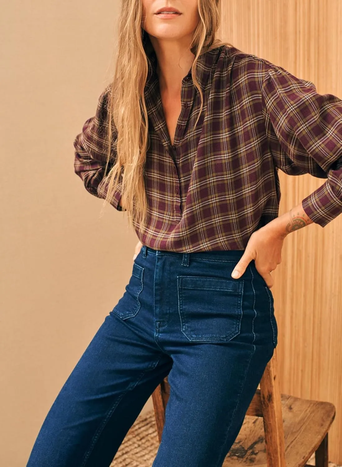 Astylish Women's Wide Leg Jeans High Waisted Stretchy Straight Leg Jeans Loose Trendy Denim Pants with Pocket