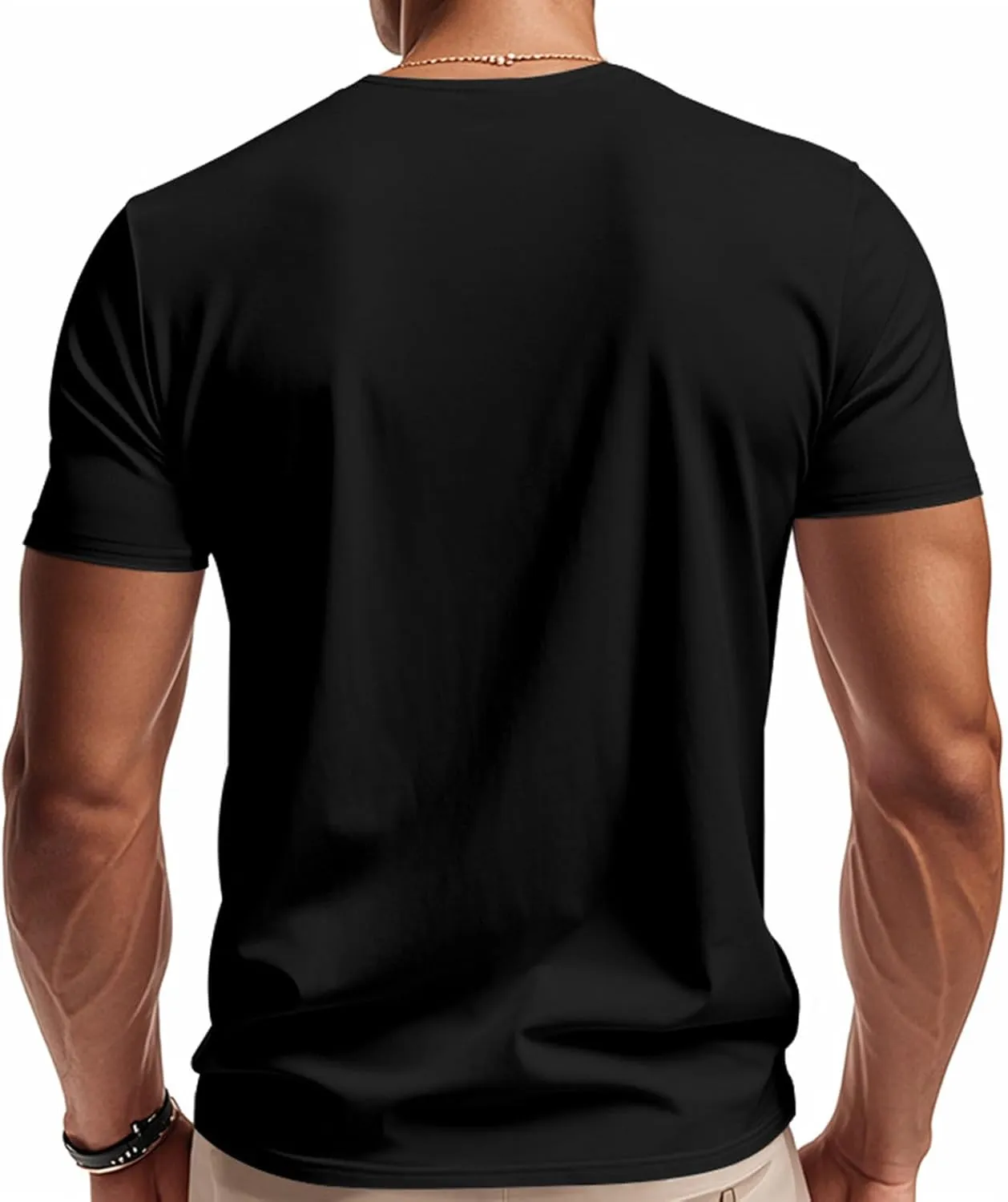 Athletic Shirts for Men Short Sleeve V Neck Basic Shirt Summer Quick Dry Casual Comfy Running Workout Pullover Tops