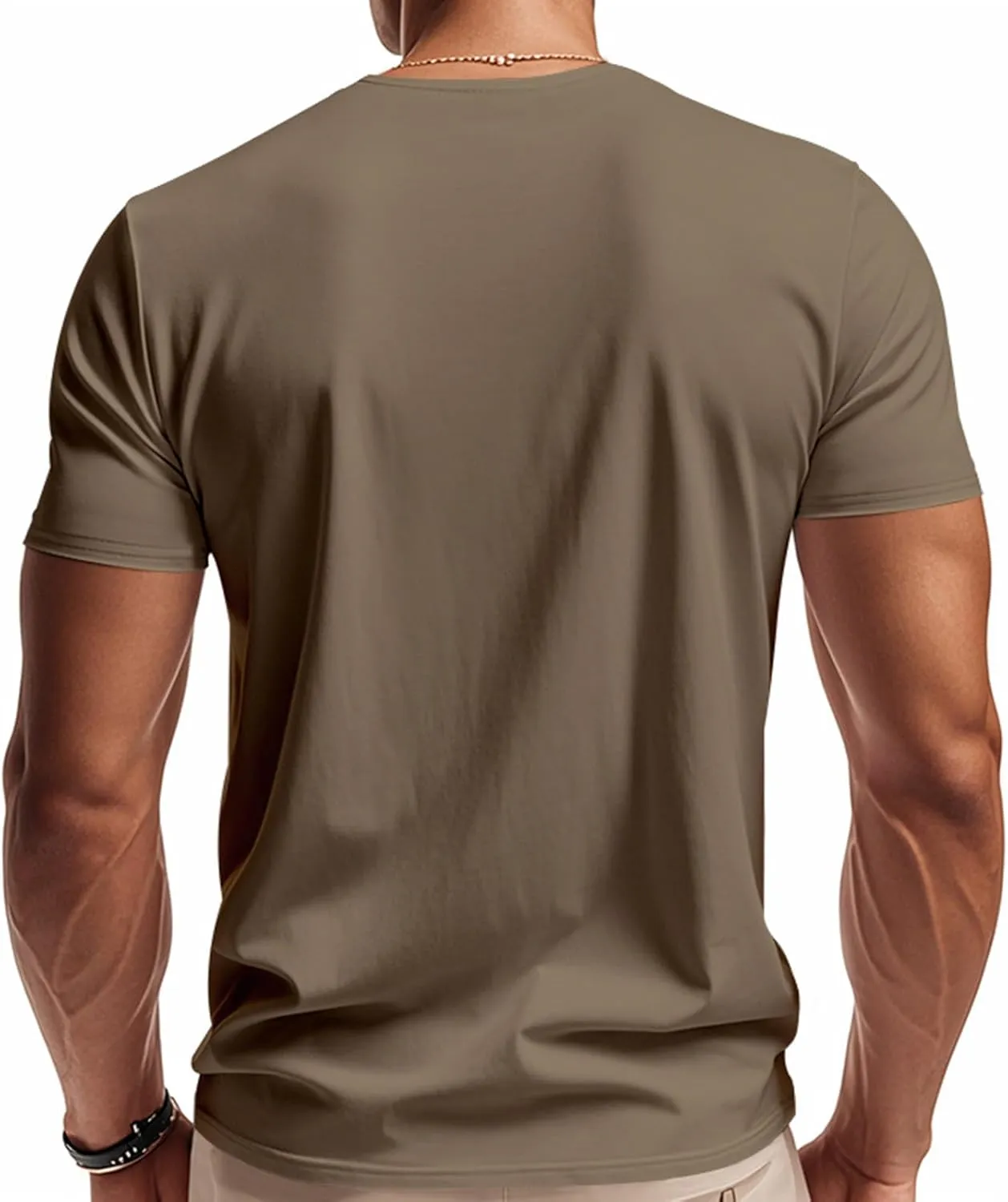 Athletic Shirts for Men Short Sleeve V Neck Basic Shirt Summer Quick Dry Casual Comfy Running Workout Pullover Tops