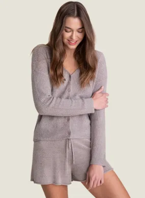 Barefoot Dreams CozyChic Lite V-Neck Button Cardigan