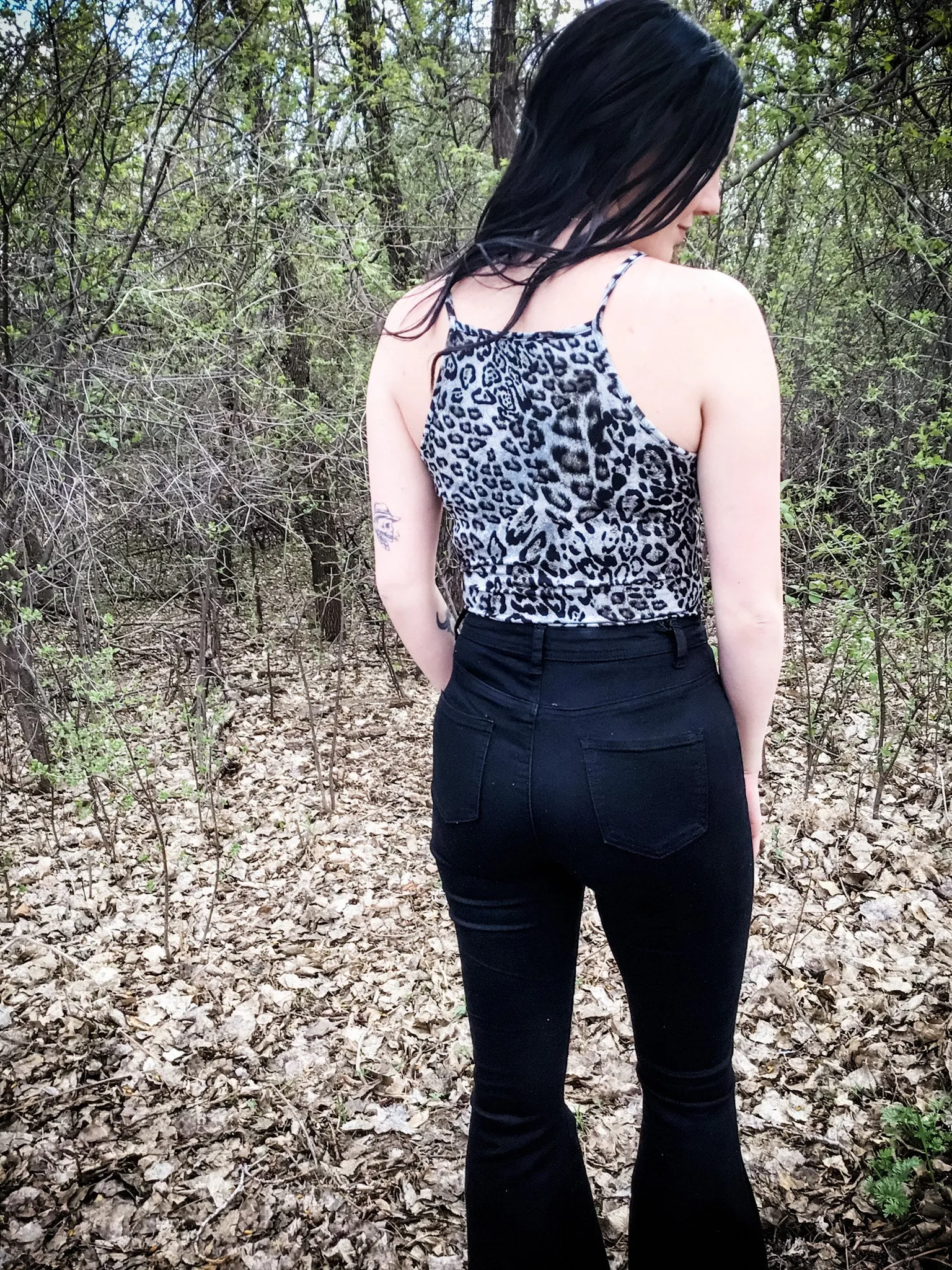 Bella Black Flare Jeans