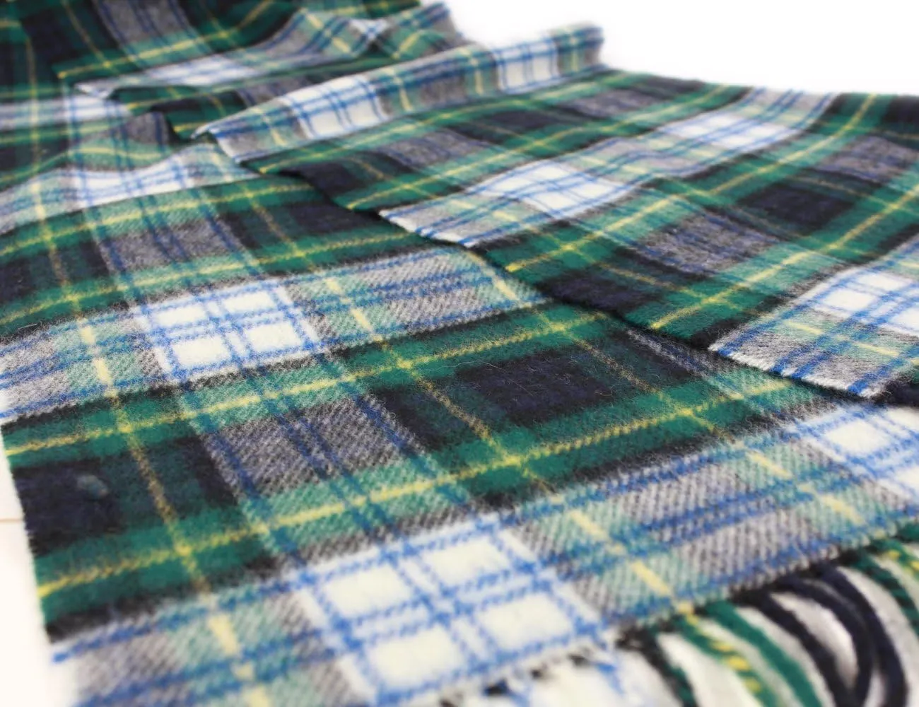 Biddy Murphy 100% Irish Lambswool Plaid Scarf, Soft & Warm, Celtic Tartan Pattern, Imported