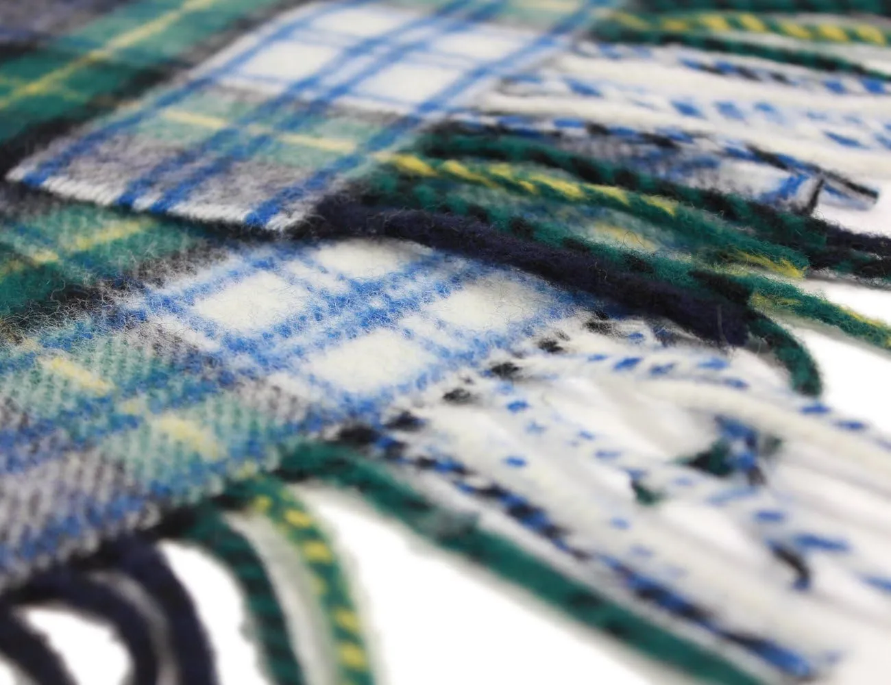 Biddy Murphy 100% Irish Lambswool Plaid Scarf, Soft & Warm, Celtic Tartan Pattern, Imported