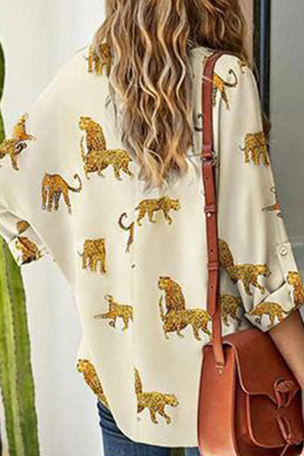 Casual Leopard Print Top