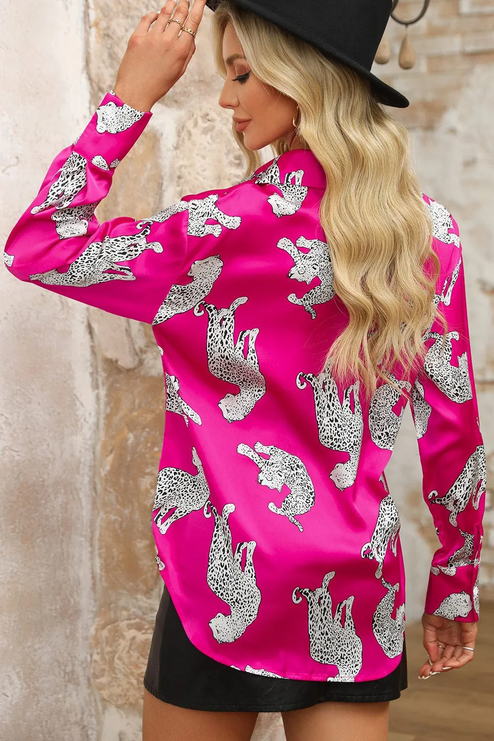 Casual Leopard Print Top