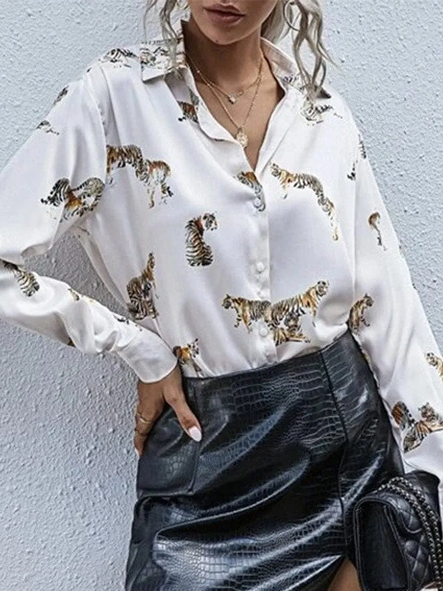 Casual Leopard Print Top