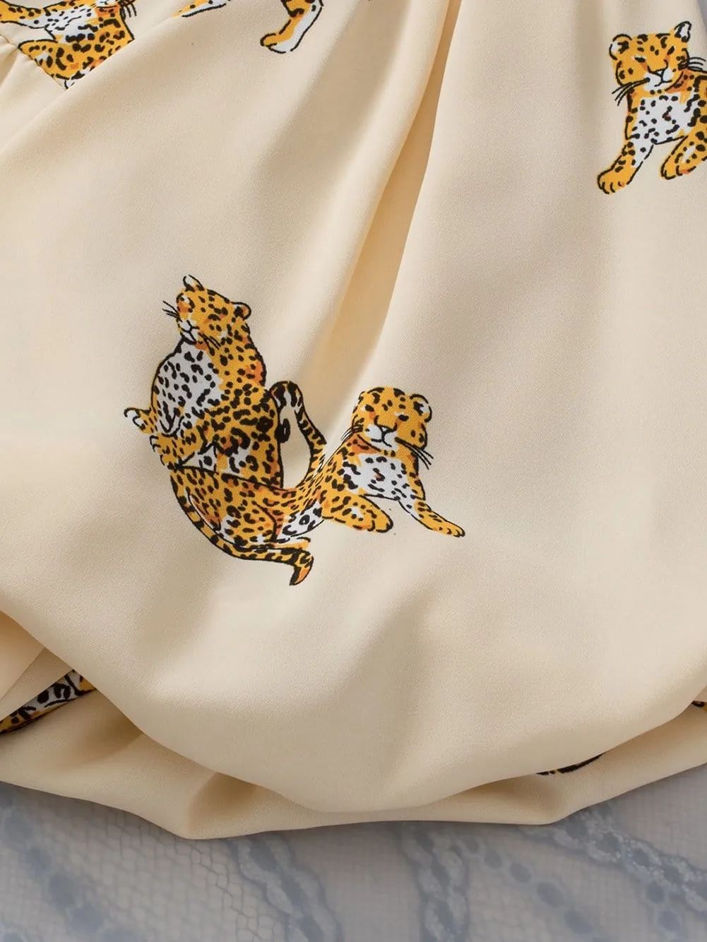 Casual Leopard Print Top