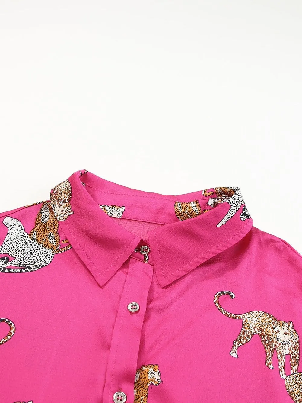 Casual Leopard Print Top
