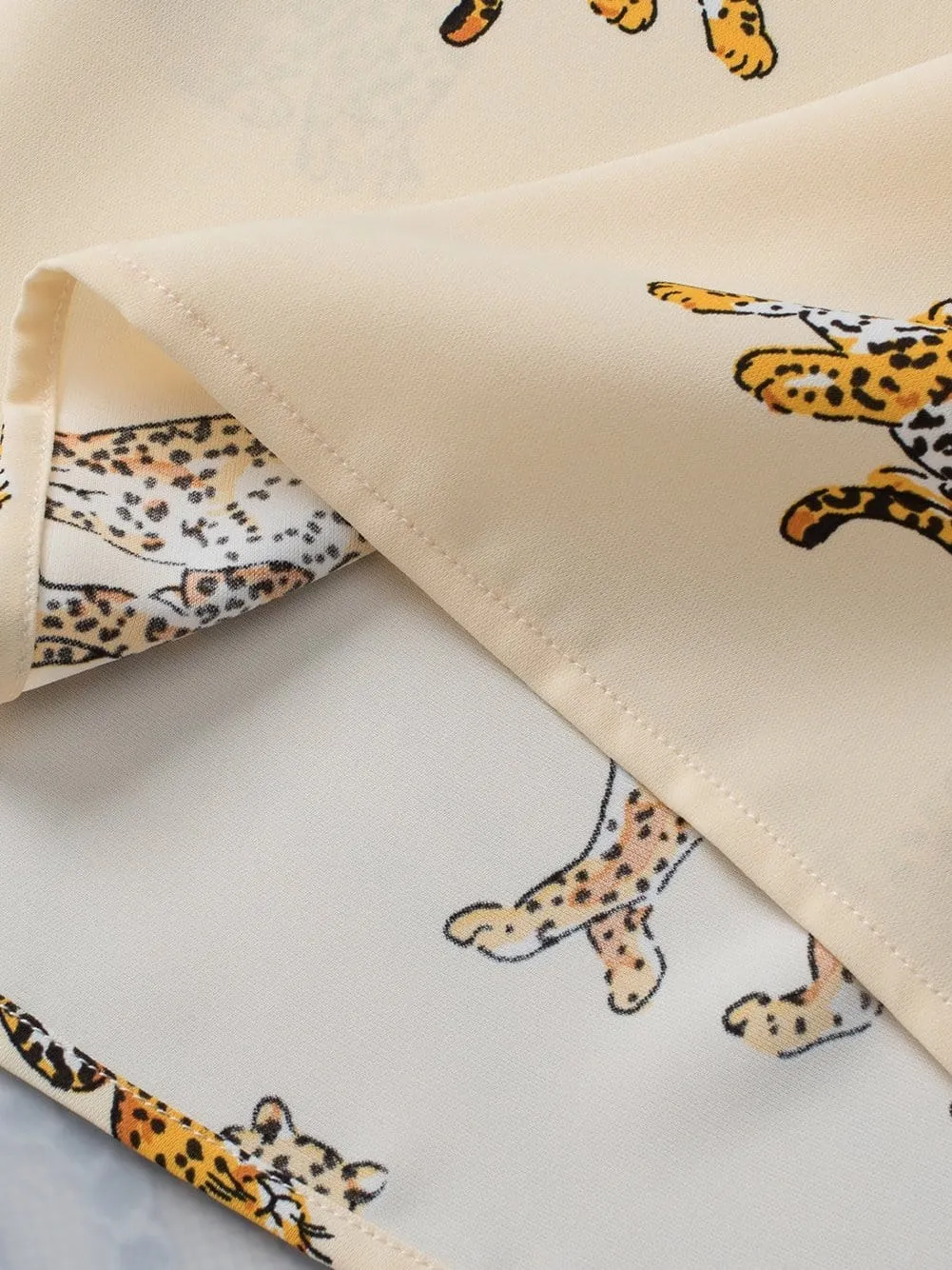 Casual Leopard Print Top