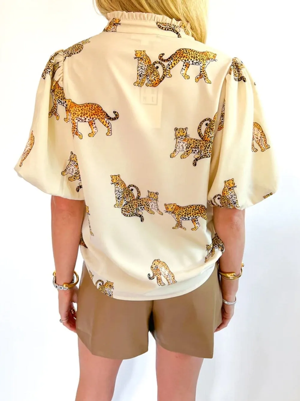 Casual Leopard Print Top