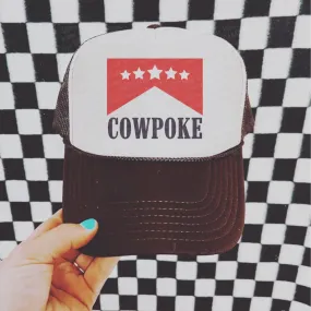 Cowpoke Trucker Hat, Trendy Trucker Hat, Boho Trucker Hat, Boho Western Hat, Country Chic
