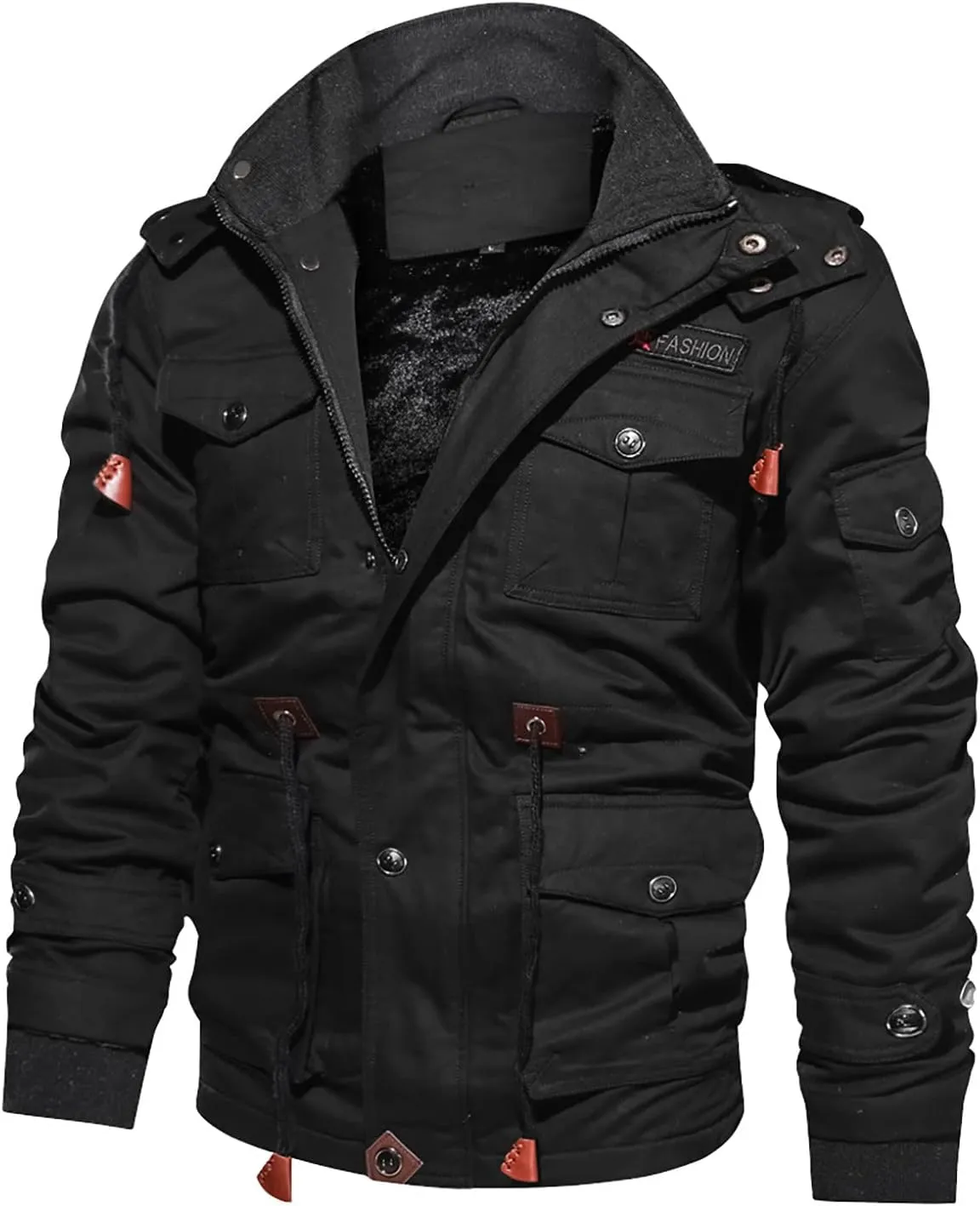 DuDubaby Men Casual Winter Warm Top Blouse Thickening Coat Outwear Top Blouse Jacket