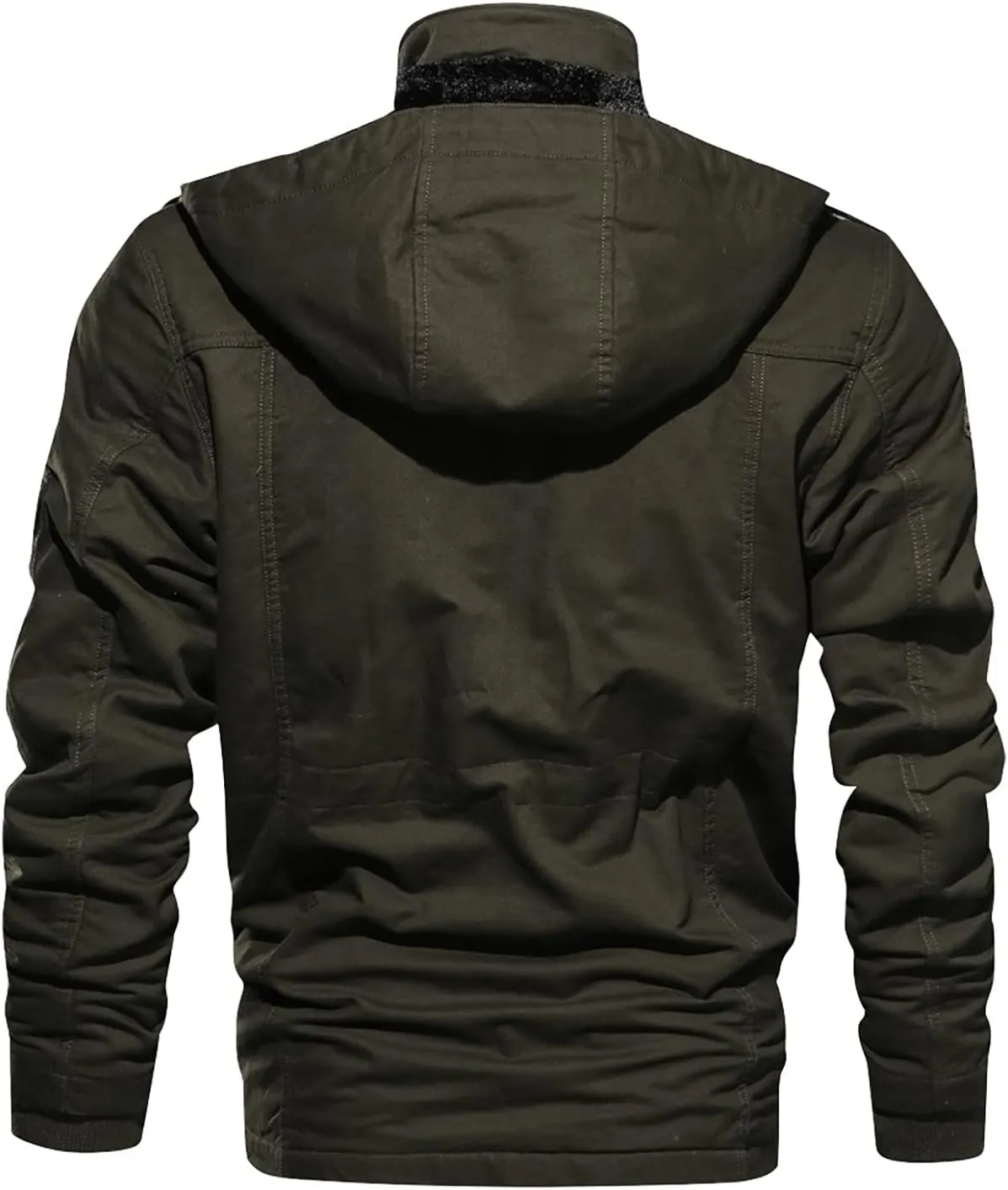 DuDubaby Men Casual Winter Warm Top Blouse Thickening Coat Outwear Top Blouse Jacket