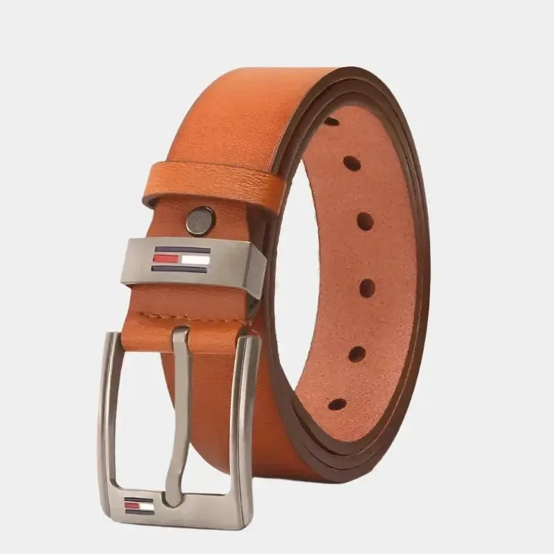 Elegant Leather Belt - Cross & Crown