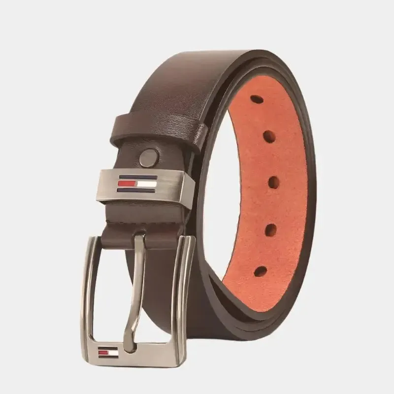 Elegant Leather Belt - Cross & Crown