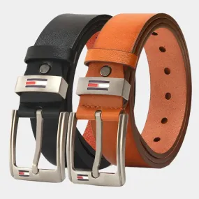 Elegant Leather Belt - Cross & Crown