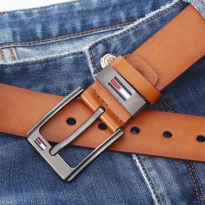 Elegant Leather Belt - Cross & Crown