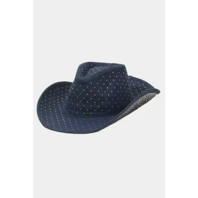 Fame Rhinestone Denim Hat Redefines Luxury Fashion for Women