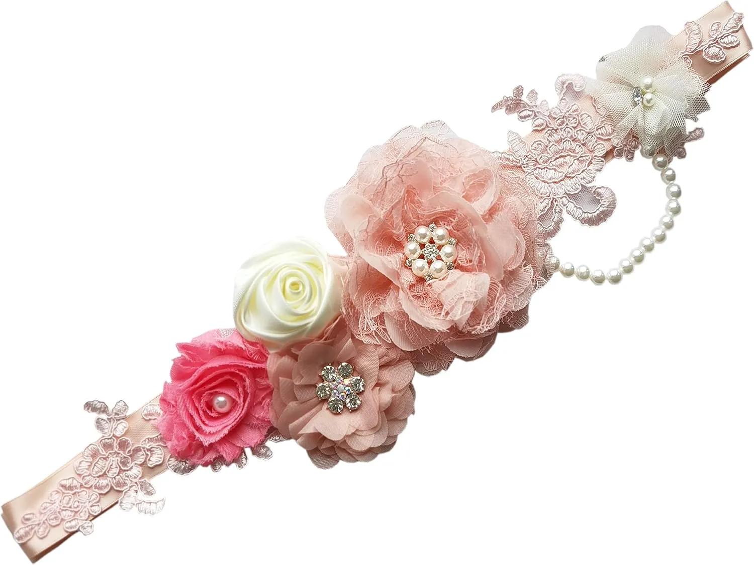 FANFAN Maternity Belt for Pregnant Wedding - Bridal Sash Belt Y01