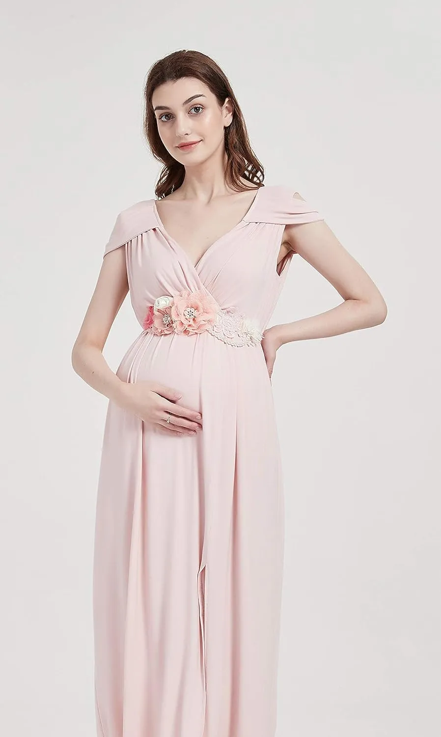 FANFAN Maternity Belt for Pregnant Wedding - Bridal Sash Belt Y01