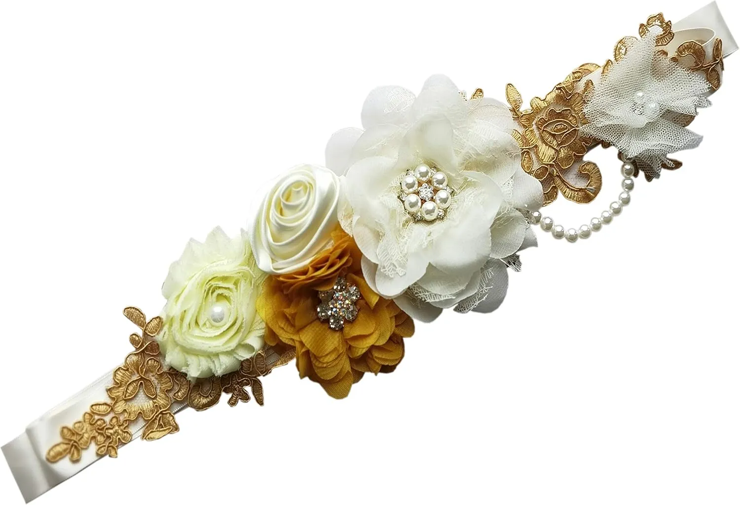 FANFAN Maternity Belt for Pregnant Wedding - Bridal Sash Belt Y01