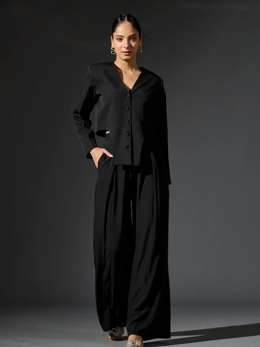 Full sleeves Waist Coat with Flared Pants