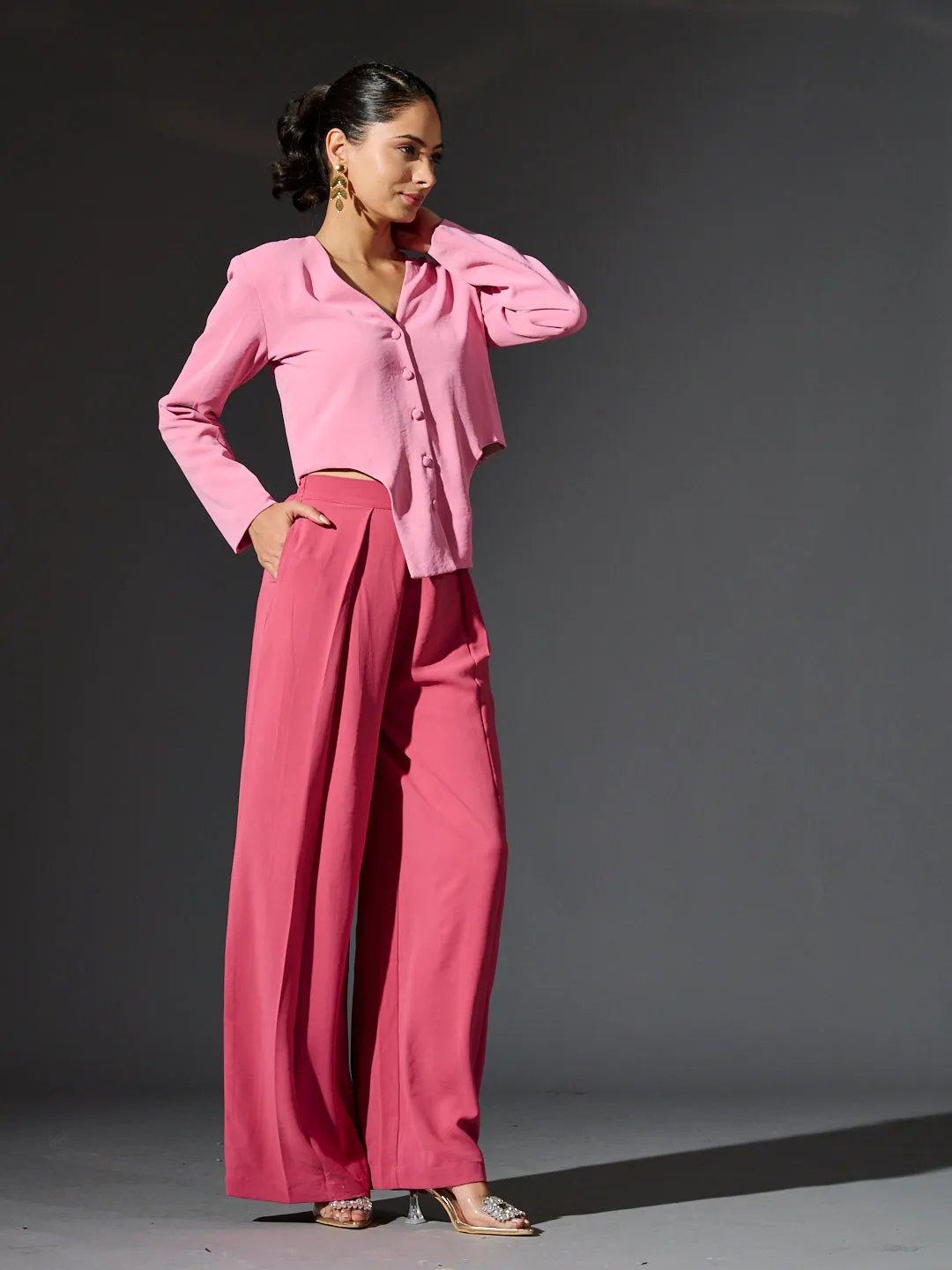 Full sleeves Waist Coat with Flared Pants