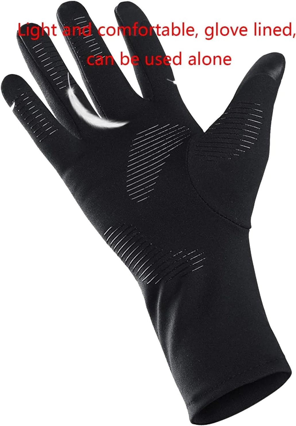 Gloves Winter Touch Screen Running Gloves, Thin Warm Gloves, Cycling Gloves, Non-Slip Driving Gloves, Ski Lining Gloves (Color : M)