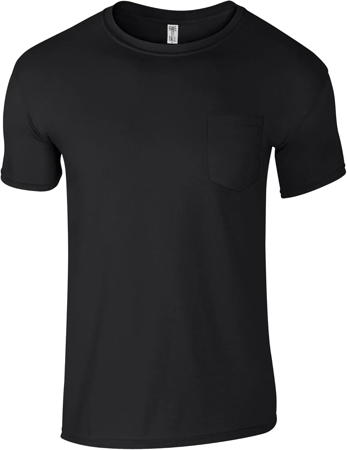 Have It Tall Men's Tall Pocket T Shirt Soft Blend Fabric