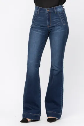 High Rise Trouser Flare Plus Size