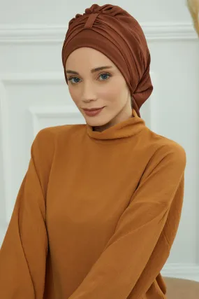 Instant Turban Lightweight Aerobin Scarf Head Turbans For Women Headwear Stylish Elegant Design,HT-90