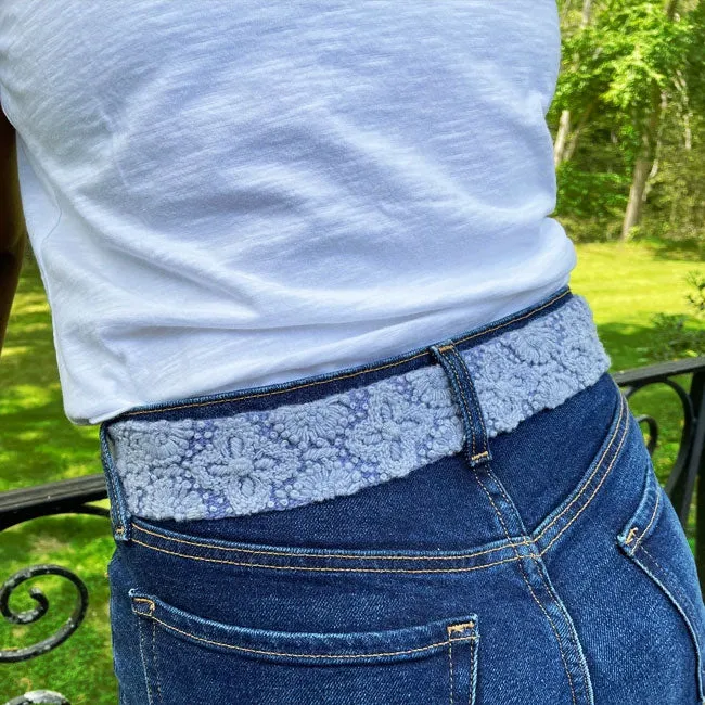Jenny Krauss Azure Seas Embroidered Ladies Belt