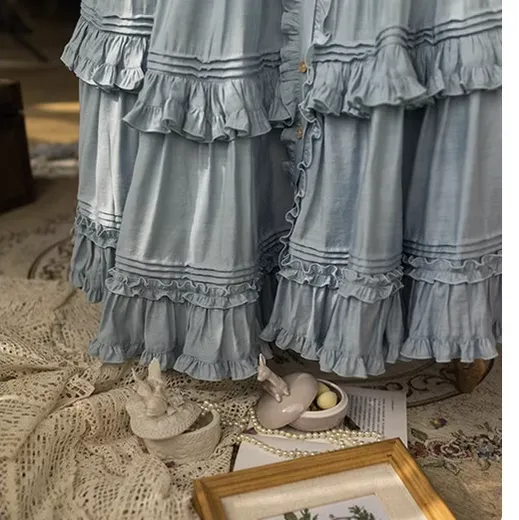 JS Lolita~Jenny and Mentha Tea~Elegant Lolita Square Neckline OP Dress