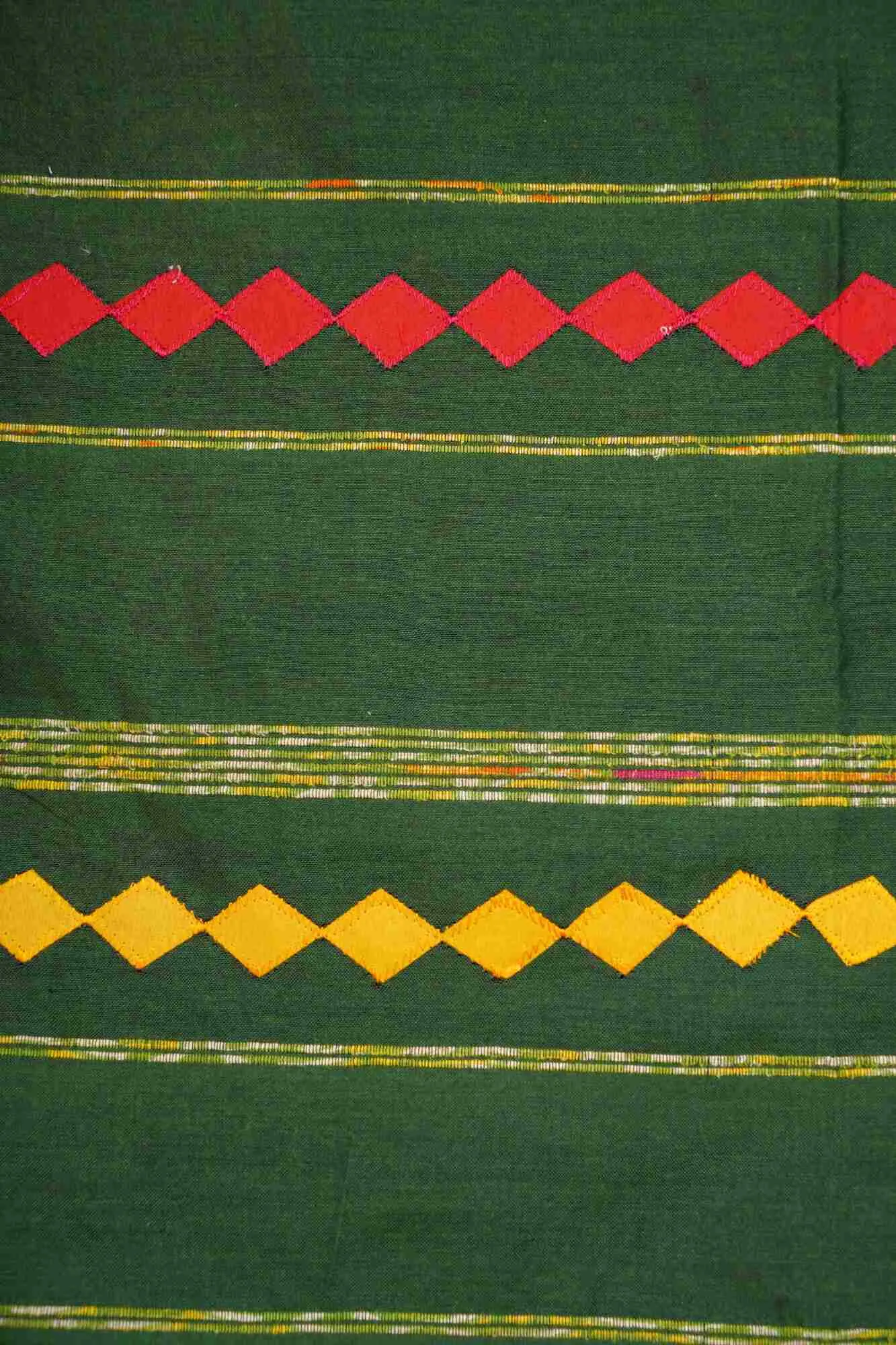 Khesh Pure Cotton Applique Work Ready to wear saree