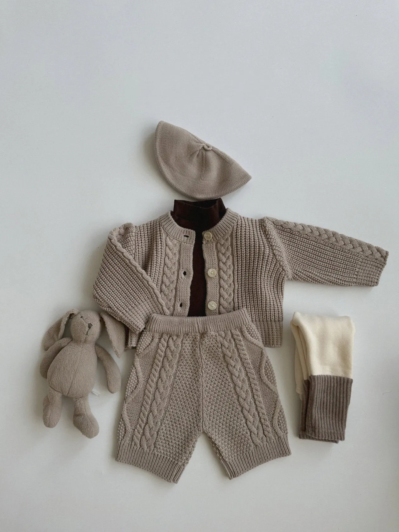 Knit Pants | Light Beige