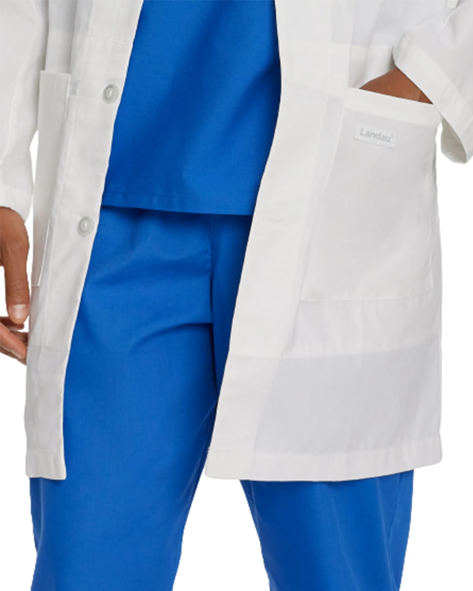Landau Unisex 3-Pocket Full-Length Lab Coat