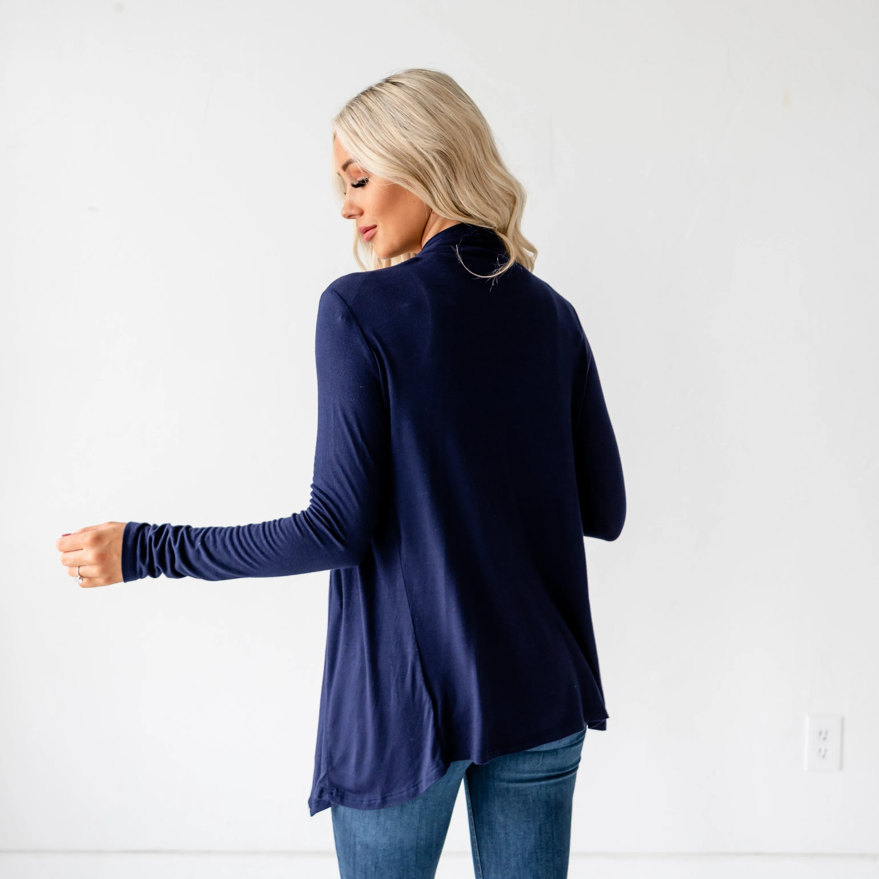 Lia Fall Cardigan - Navy
