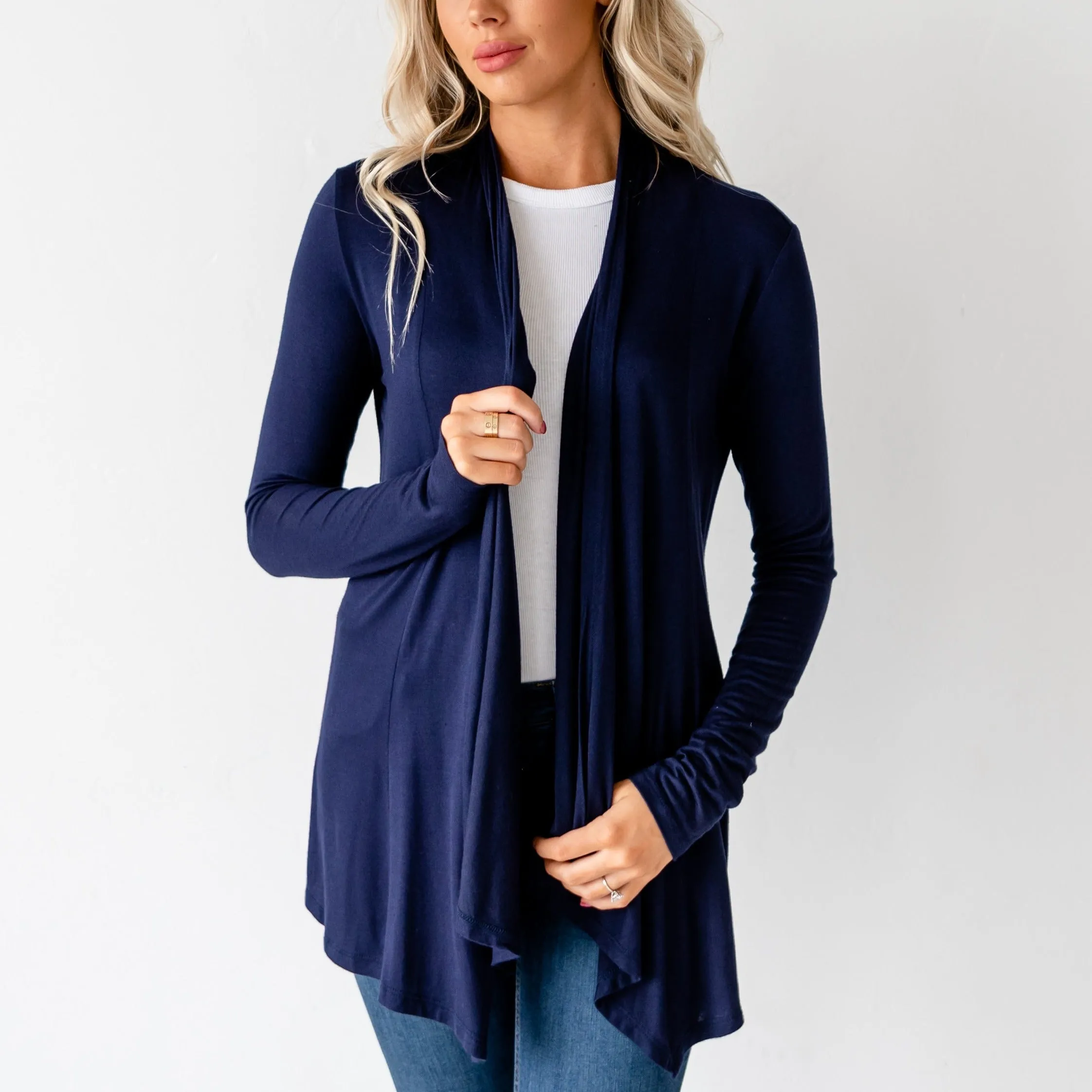 Lia Fall Cardigan - Navy