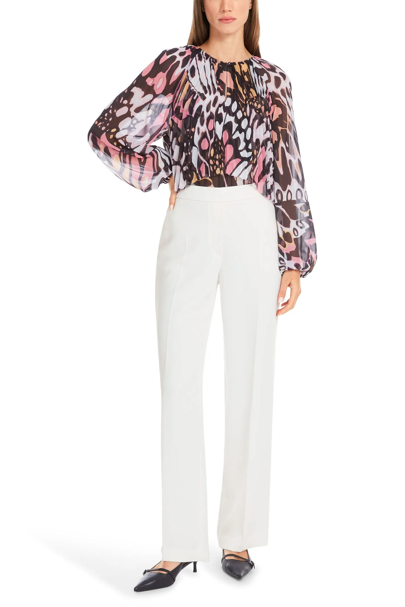 Marc Cain Collections Trousers Off White Pull On YC 81.15 W56