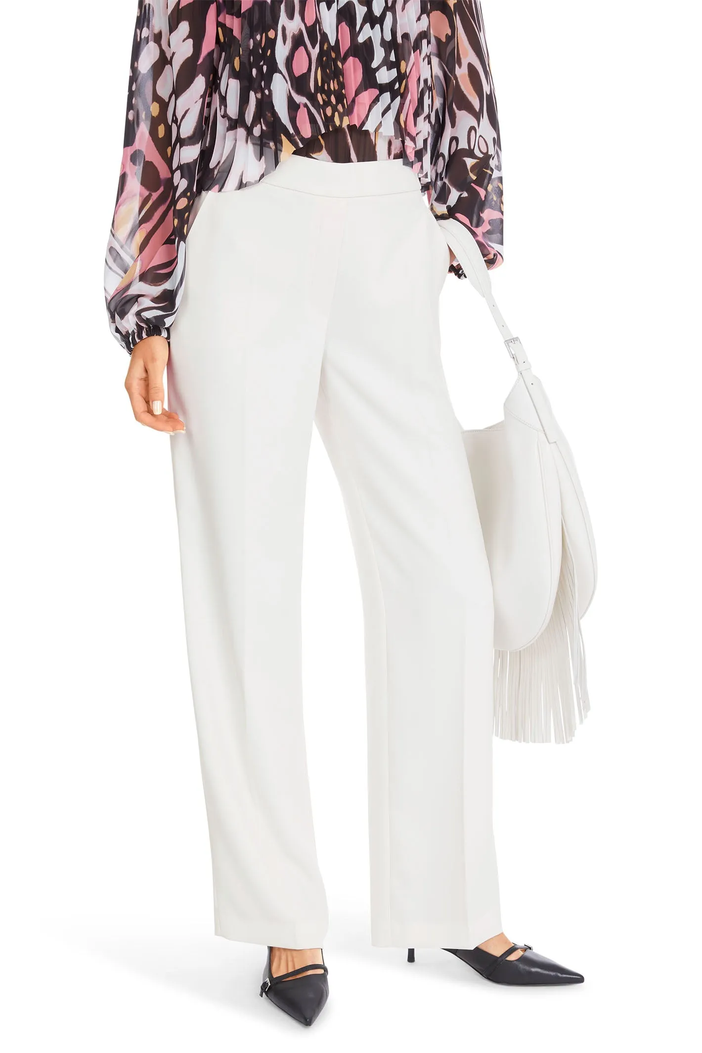 Marc Cain Collections Trousers Off White Pull On YC 81.15 W56