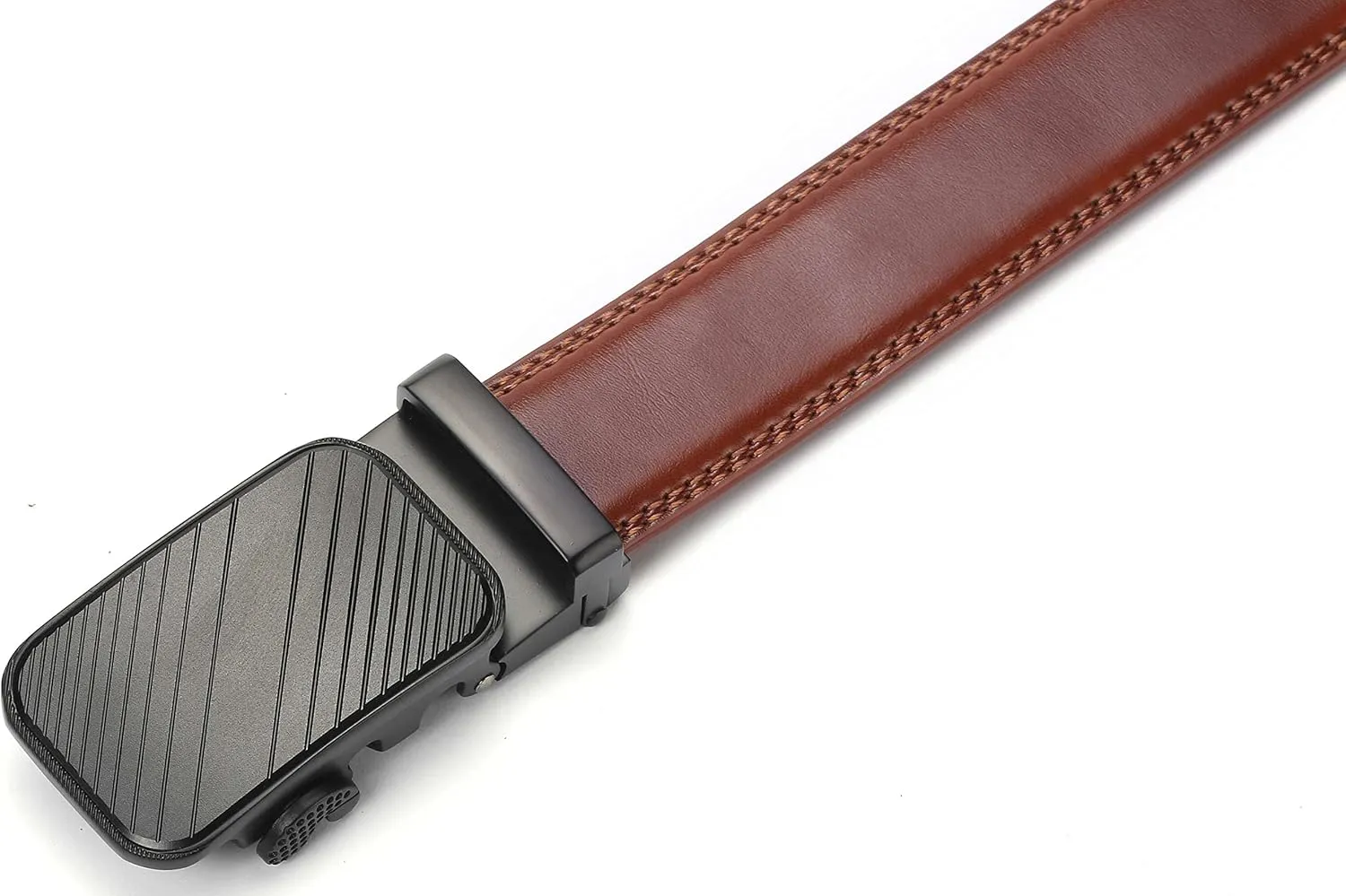 Marino Mens Genuine Leather Ratchet Dress Belt With Automatic Buckle, Enclosed in an Elegant Gift Box