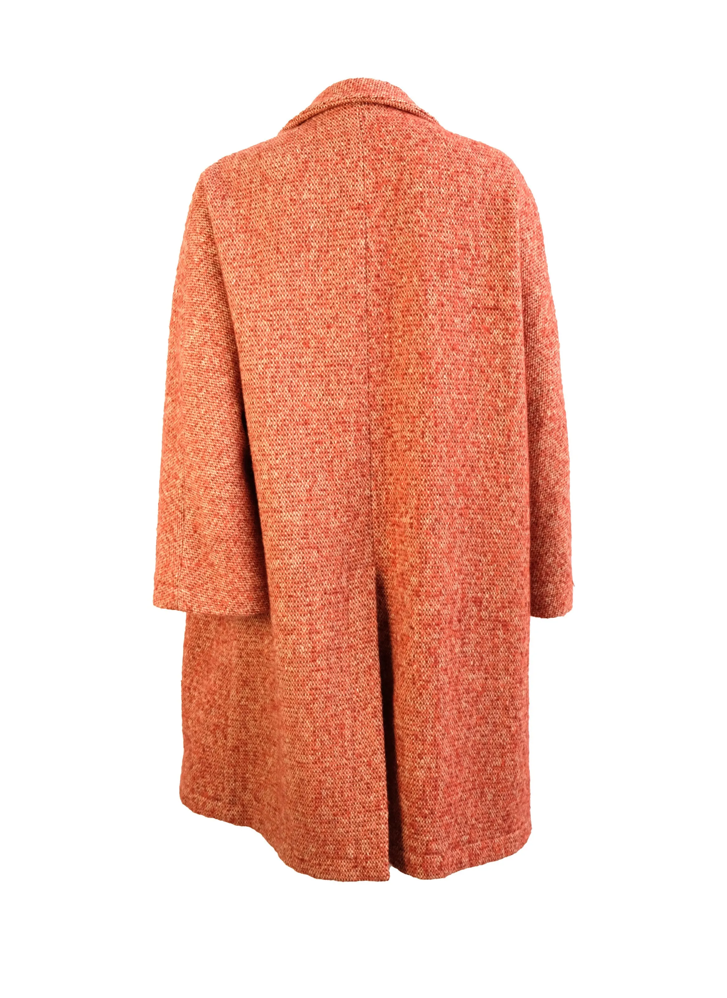 Marni Coat in Orange Tweed, UK12