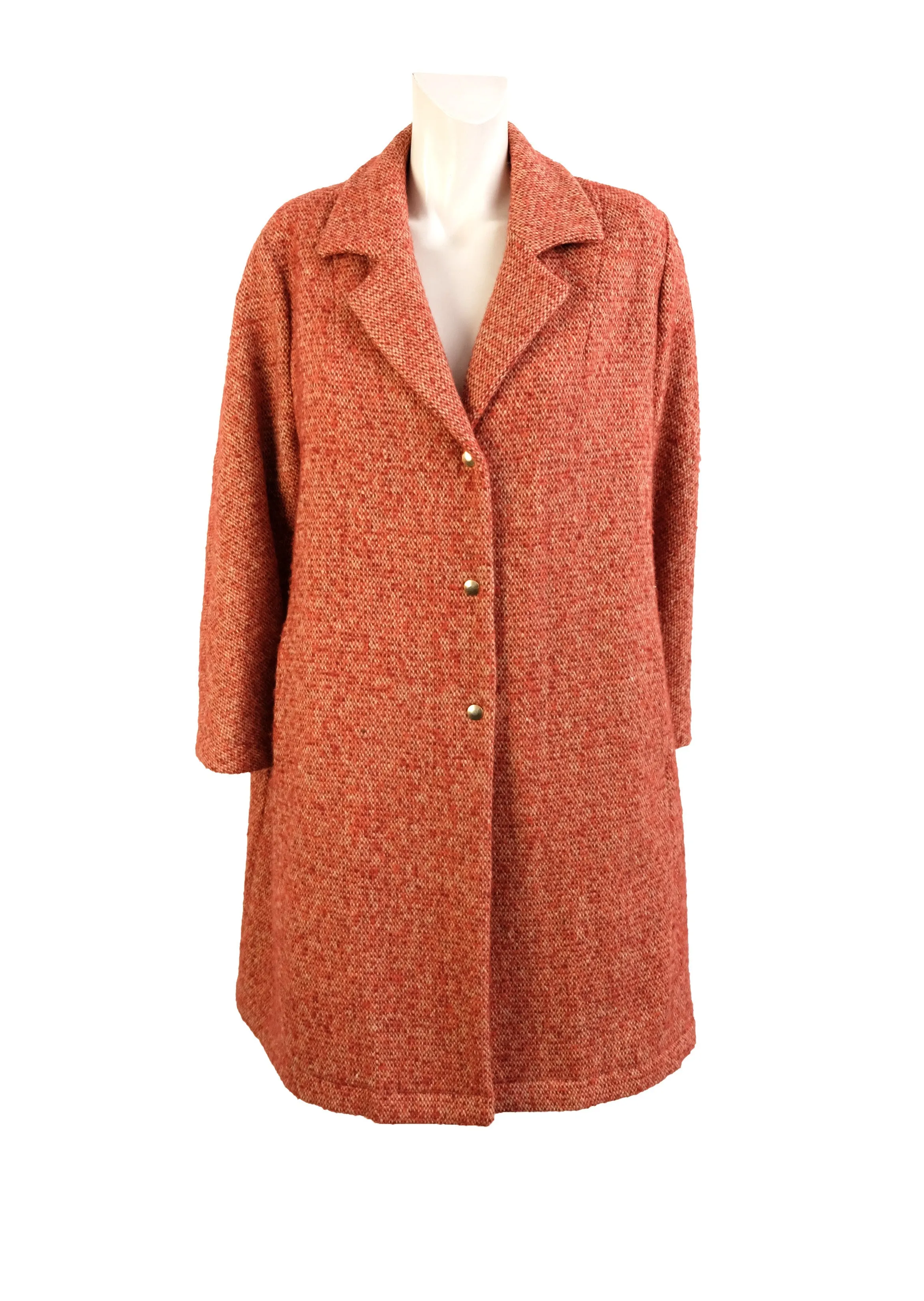 Marni Coat in Orange Tweed, UK12