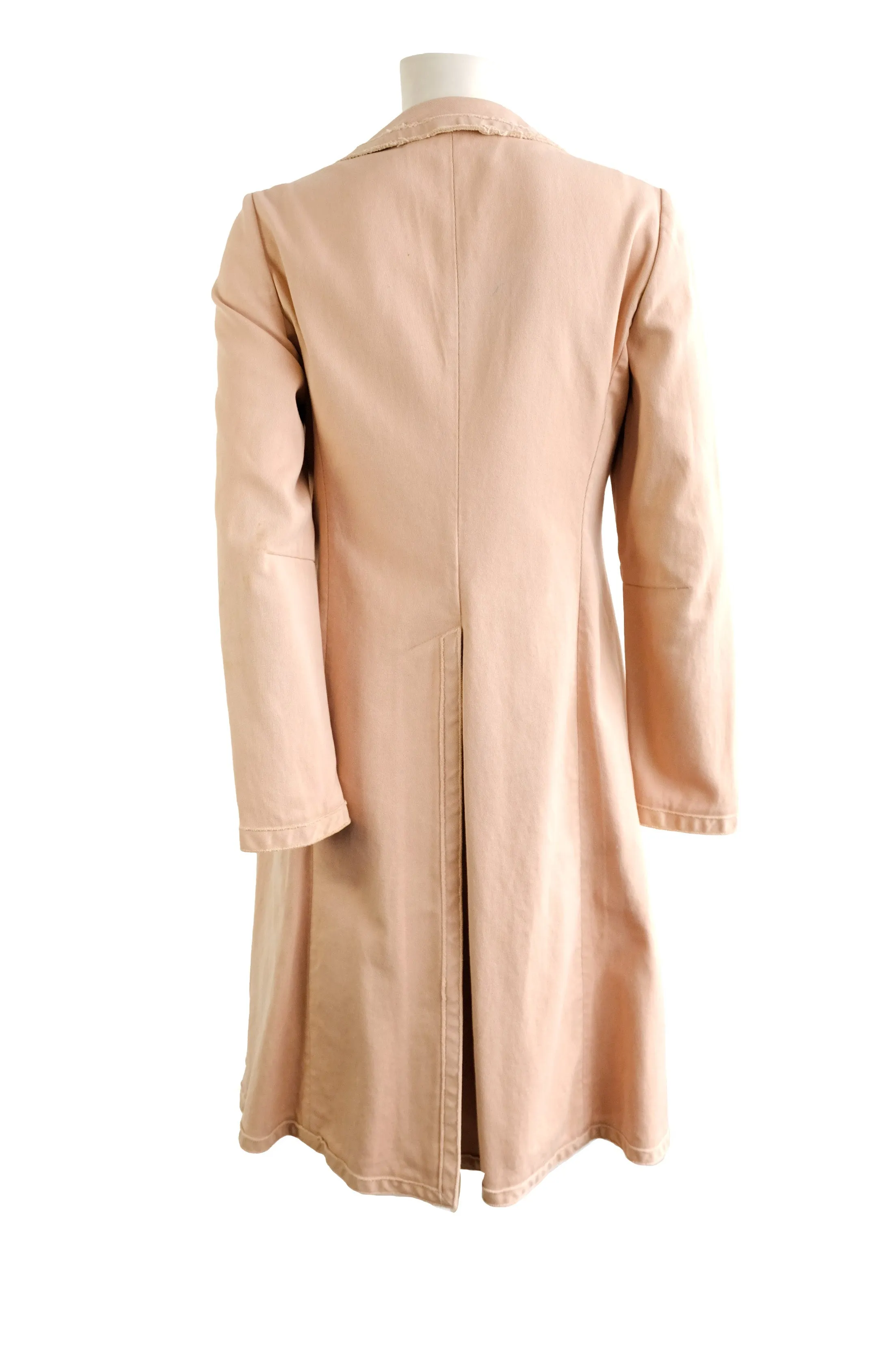 Marni Duster Coat in Pink Cotton, UK10