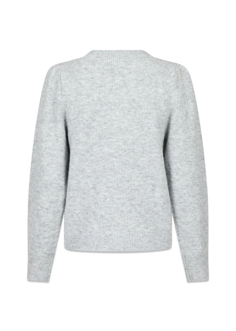 Nuna Knit Cardigan - Light Grey Melange