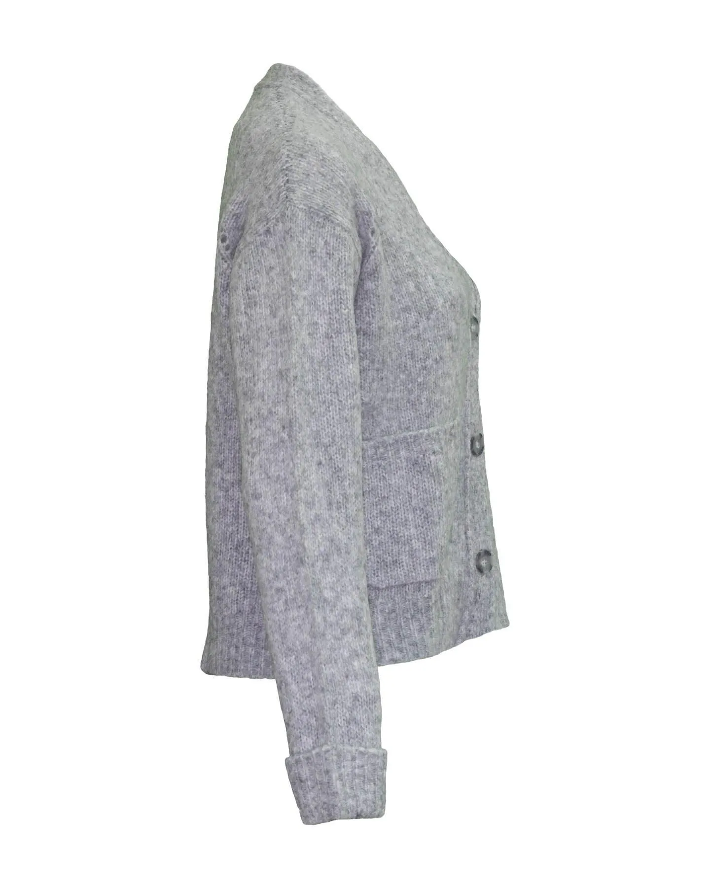 Pointelle Cardigan Light Grey