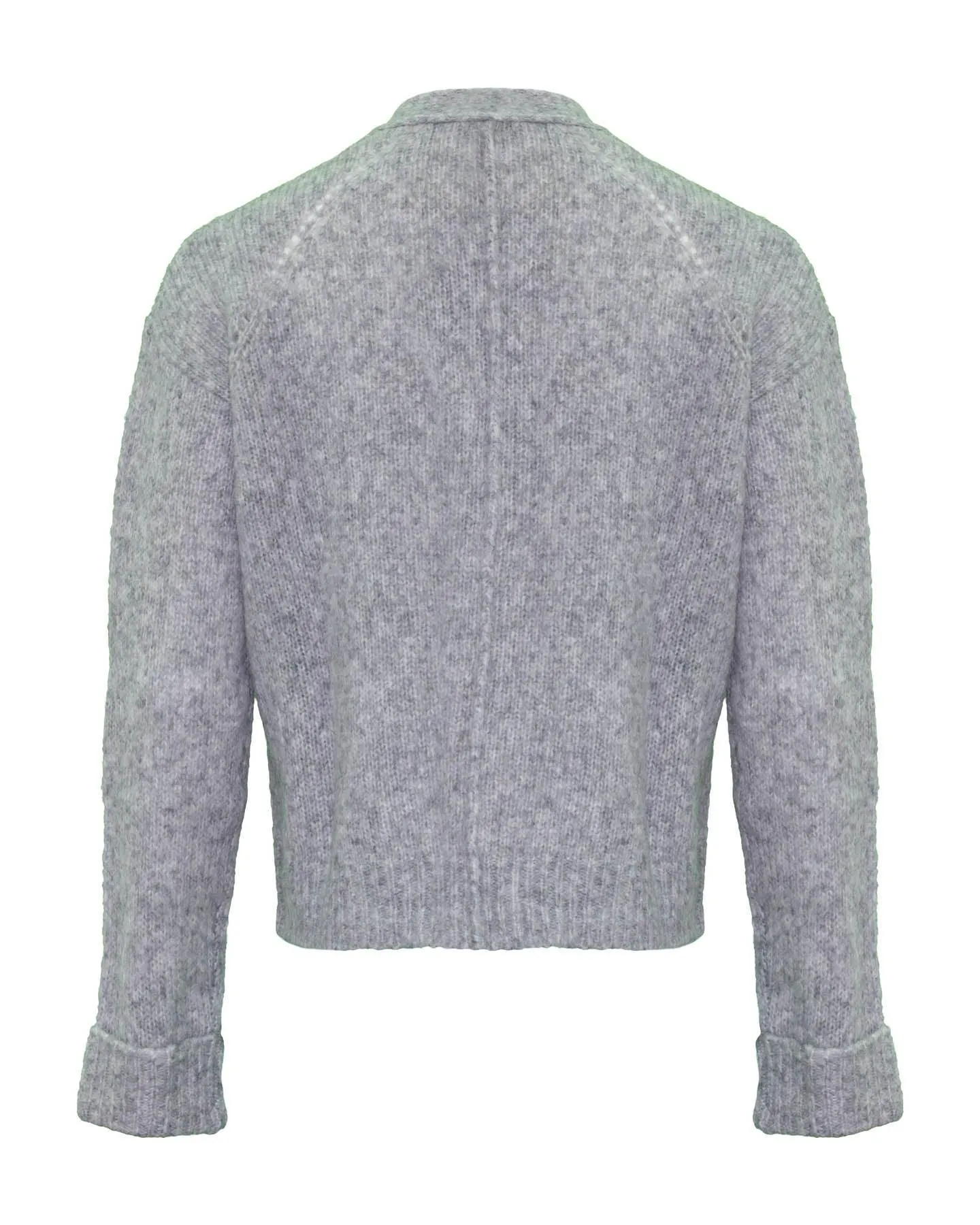 Pointelle Cardigan Light Grey
