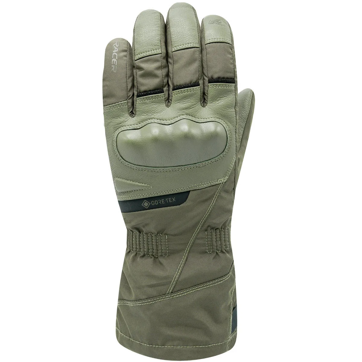 RACER FRANCE COMMAND GTX KHAKI/GREEN MOTORCYCLE GLOVES