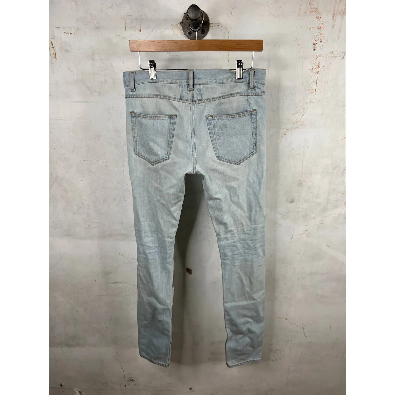 Saint Laurent Paris Light Wash Slim Jeans